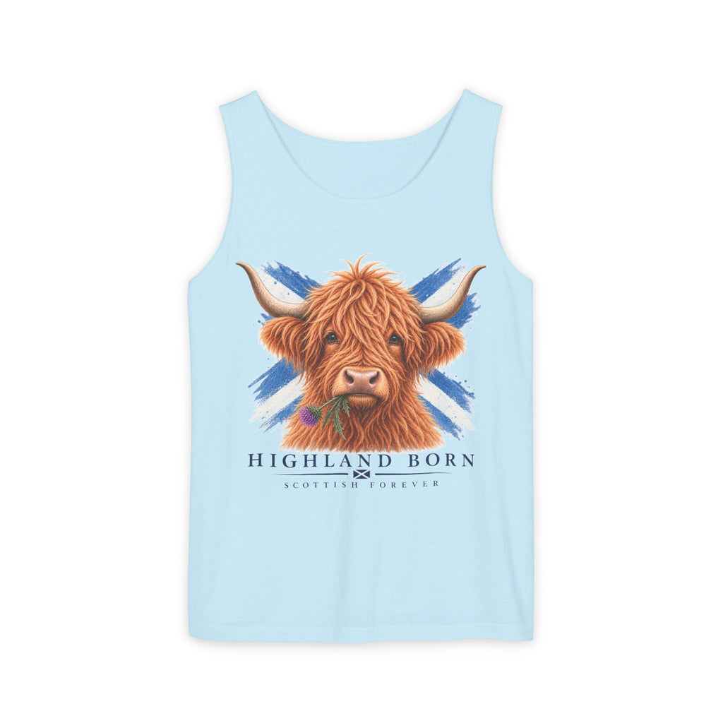 Highland Born - Scottish Cow Tank Top