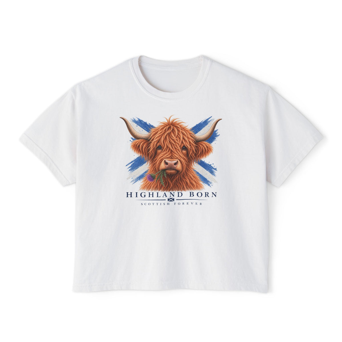 Highland Born Cow — Women's Boxy T-Shirt
