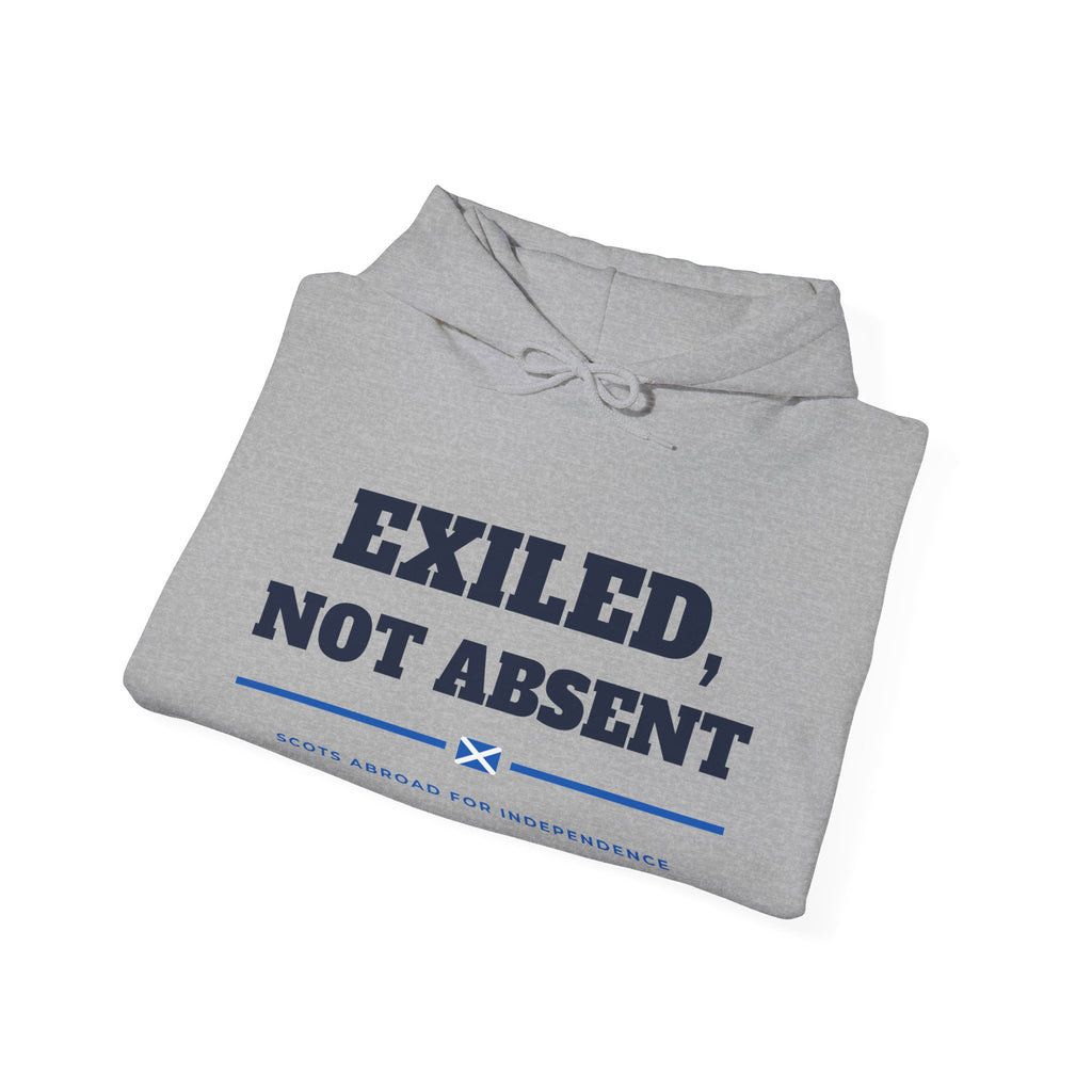 "Exiled, Not Absent" Scottish Independence Hoodie (Australia & NZ Shipping) | Scots Abroad Pullover