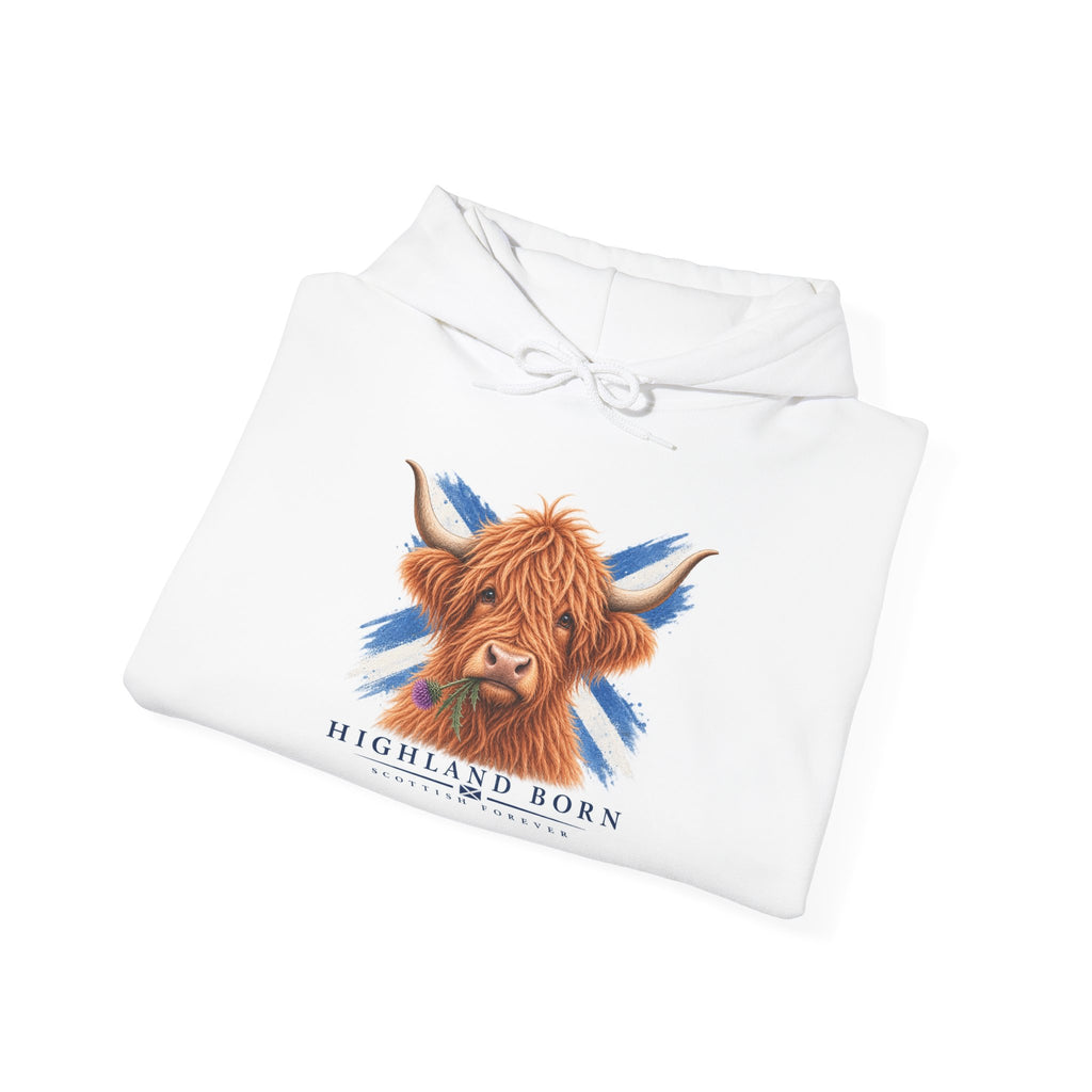 Highland Born Scottish Cow Hoodie