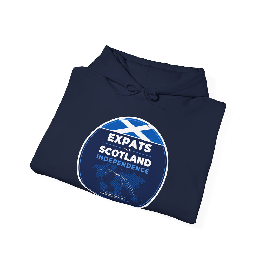 Expats for Scotland Independence Logo Hoodie (Australia & NZ Shipping) | Scots Abroad Saltire Pullover