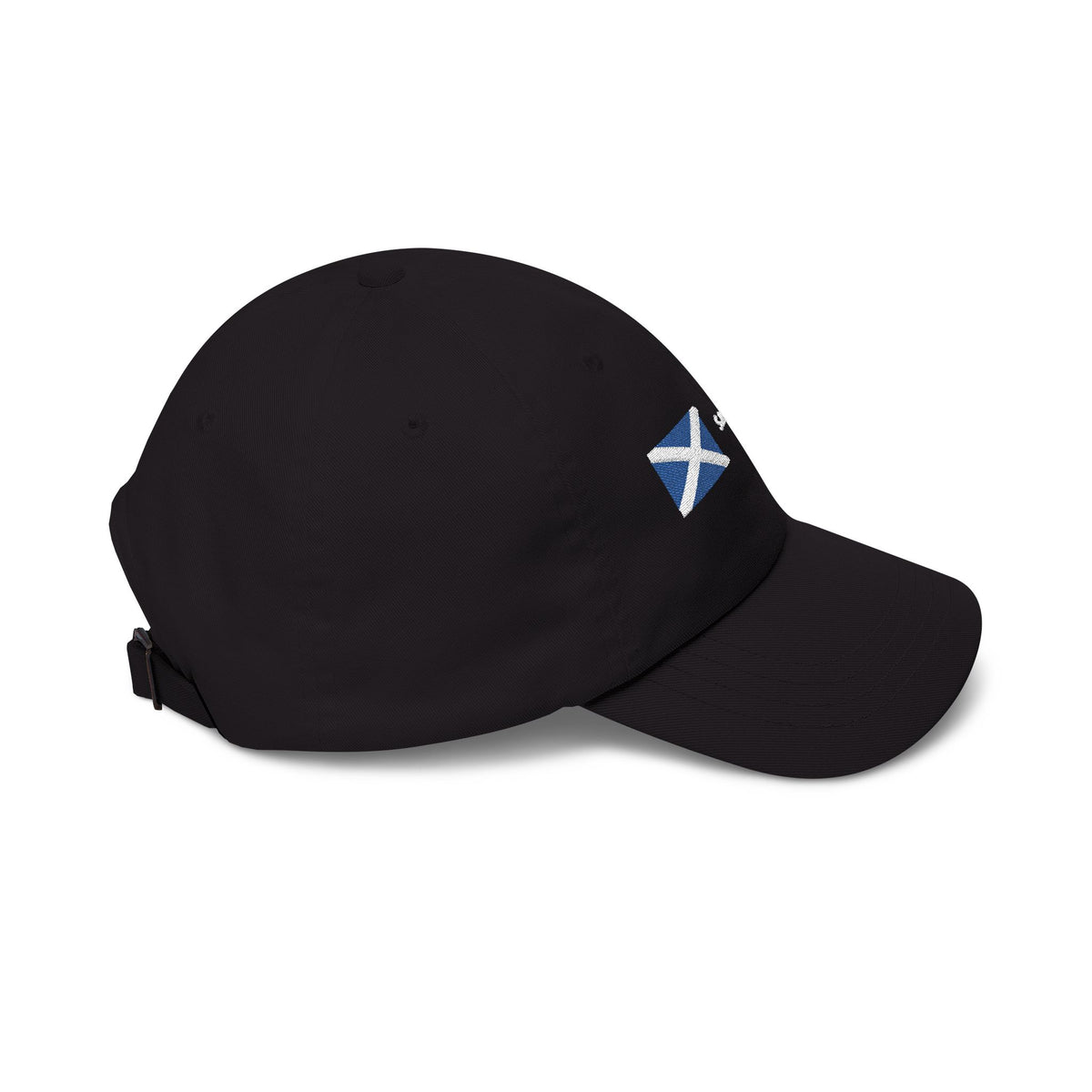 "Saor Alba" Embroidered Dad Cap | Scottish Gaelic Saltire Hat for Scots Abroad