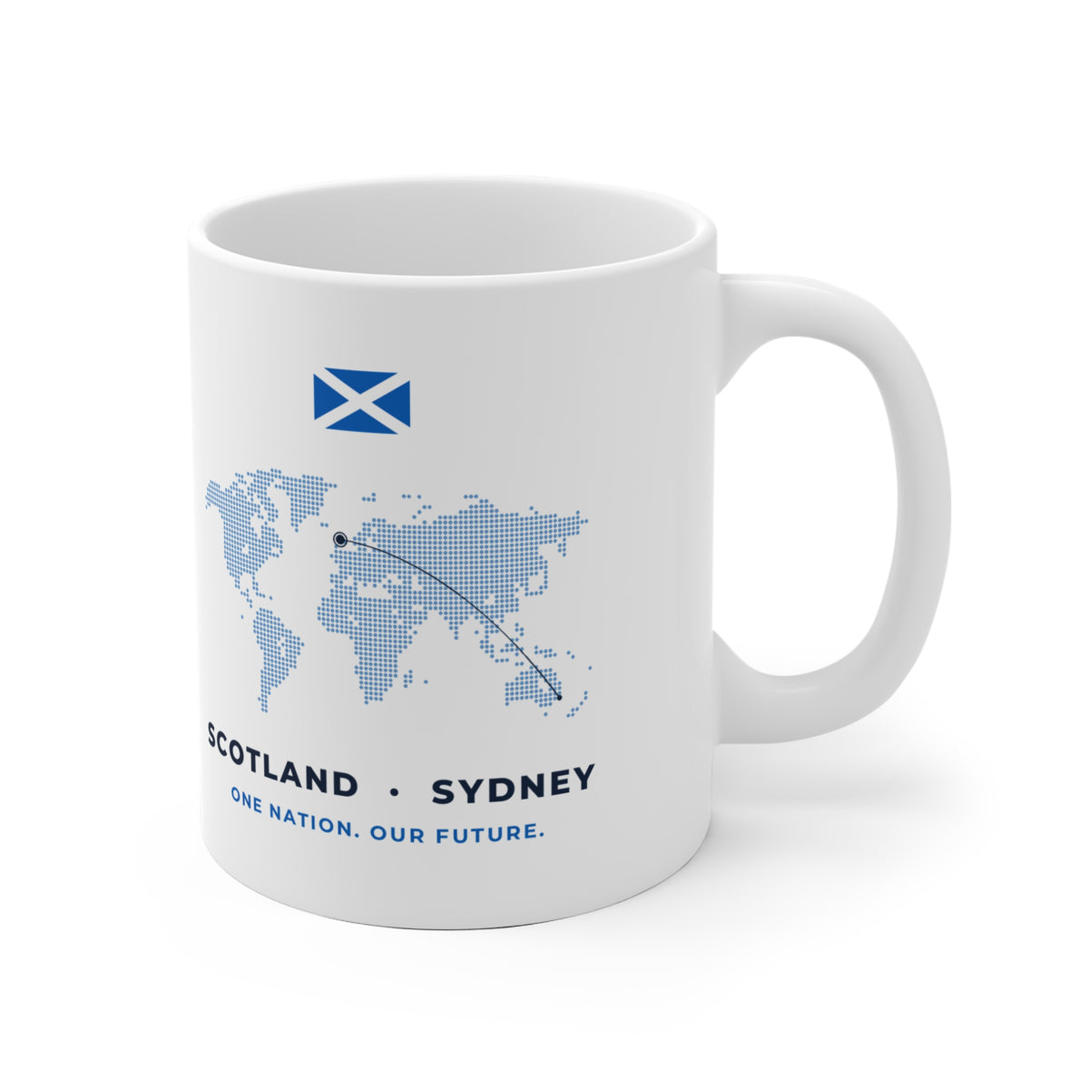 "Yes from Sydney" Scottish Independence Mug (EU Shipping) | 11oz Scots in Australia Gift