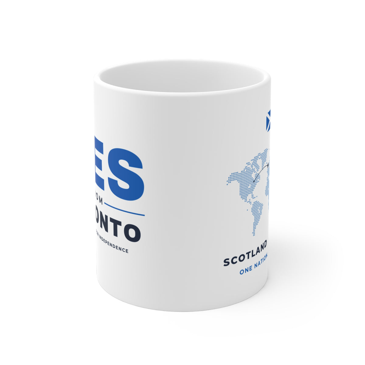 "Yes from Toronto" Scottish Independence Mug (Asia & Middle East Shipping) | 11oz Scots in Canada Gift