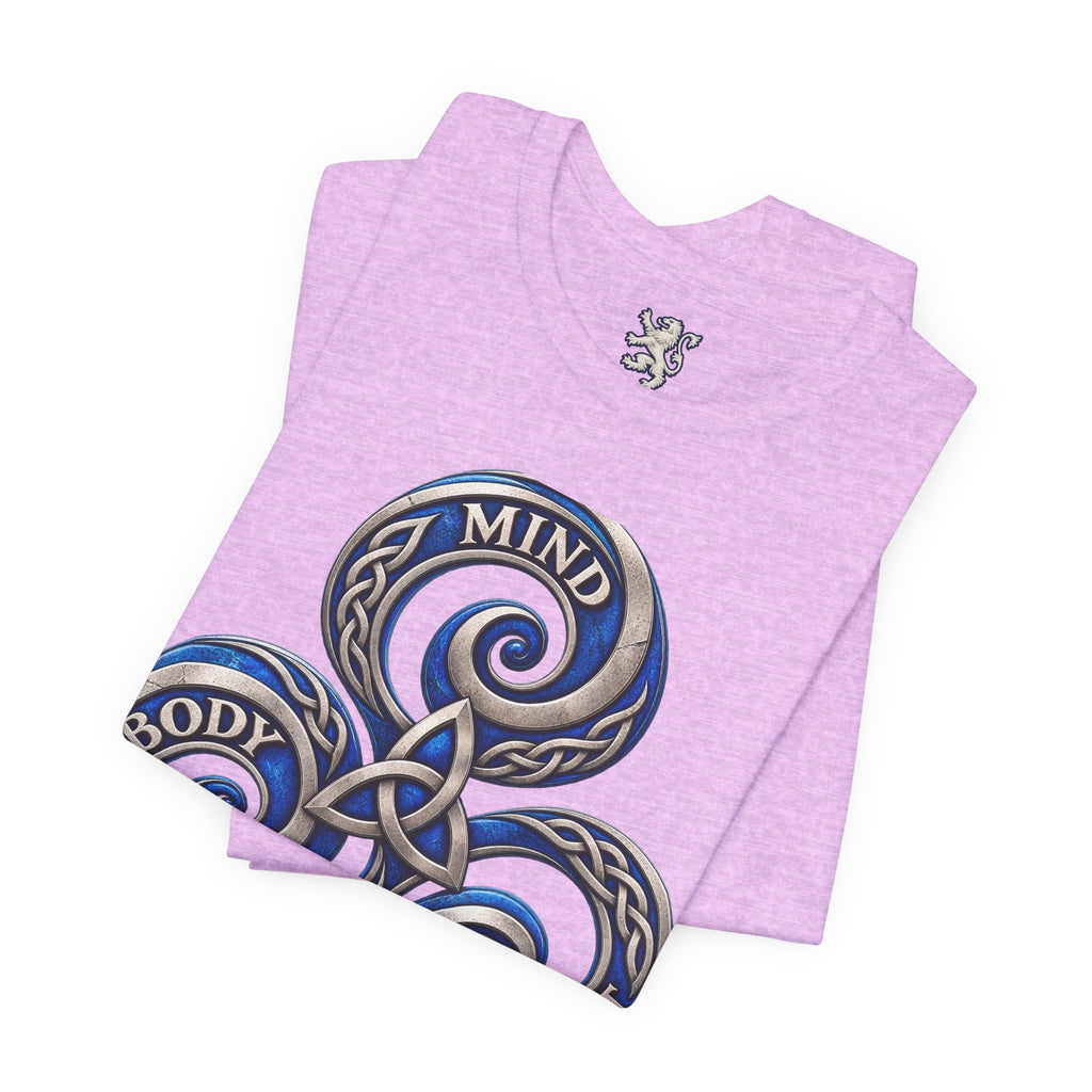 Mind Body Spirit Triskelion T-Shirt — Celtic Wellness Tee