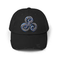 Distressed Triskelion Cap - Mind Body Spirit Embroidered Baseball Hat