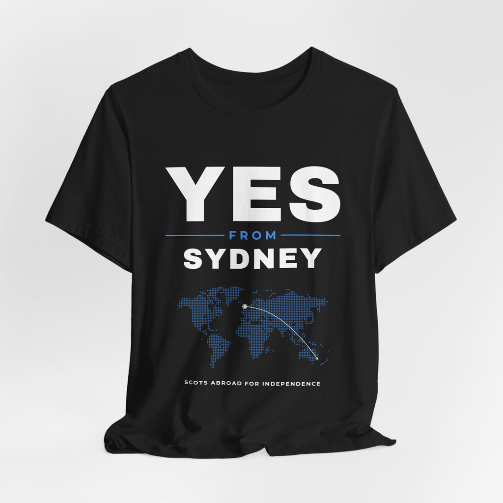 "Yes from Sydney" Scottish Independence T-Shirt | Scots in Australia Tee