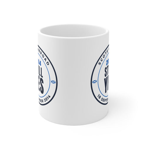 "2014 Still Yes" Scottish Independence Mug (Asia & Middle East Shipping) | 11oz Retro Referendum Badge Mug
