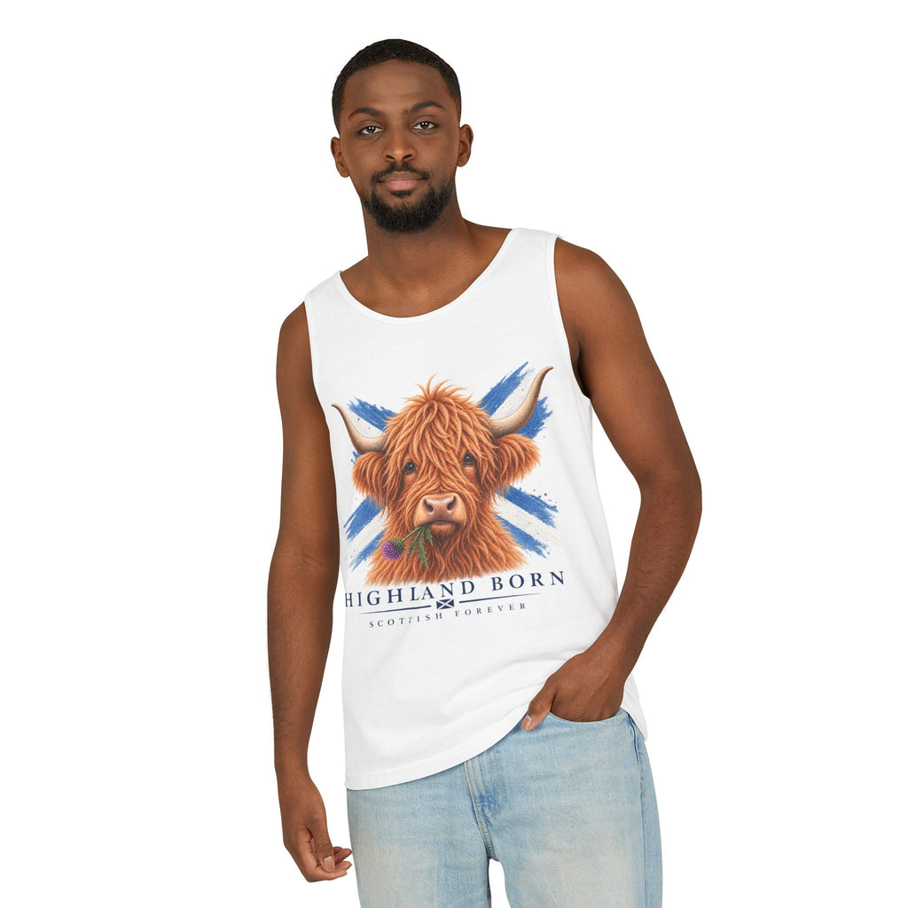 Highland Born - Scottish Cow Tank Top