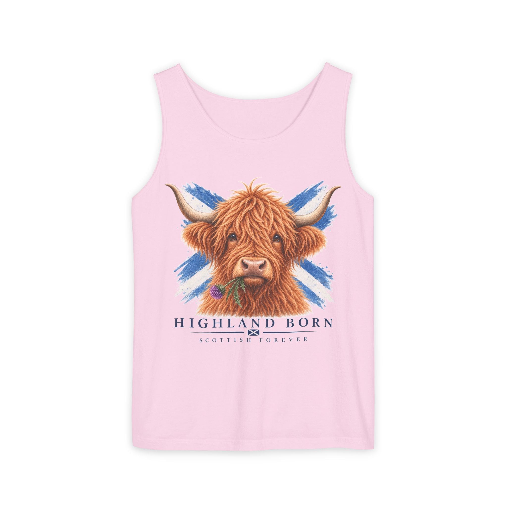 Highland Born - Scottish Cow Tank Top