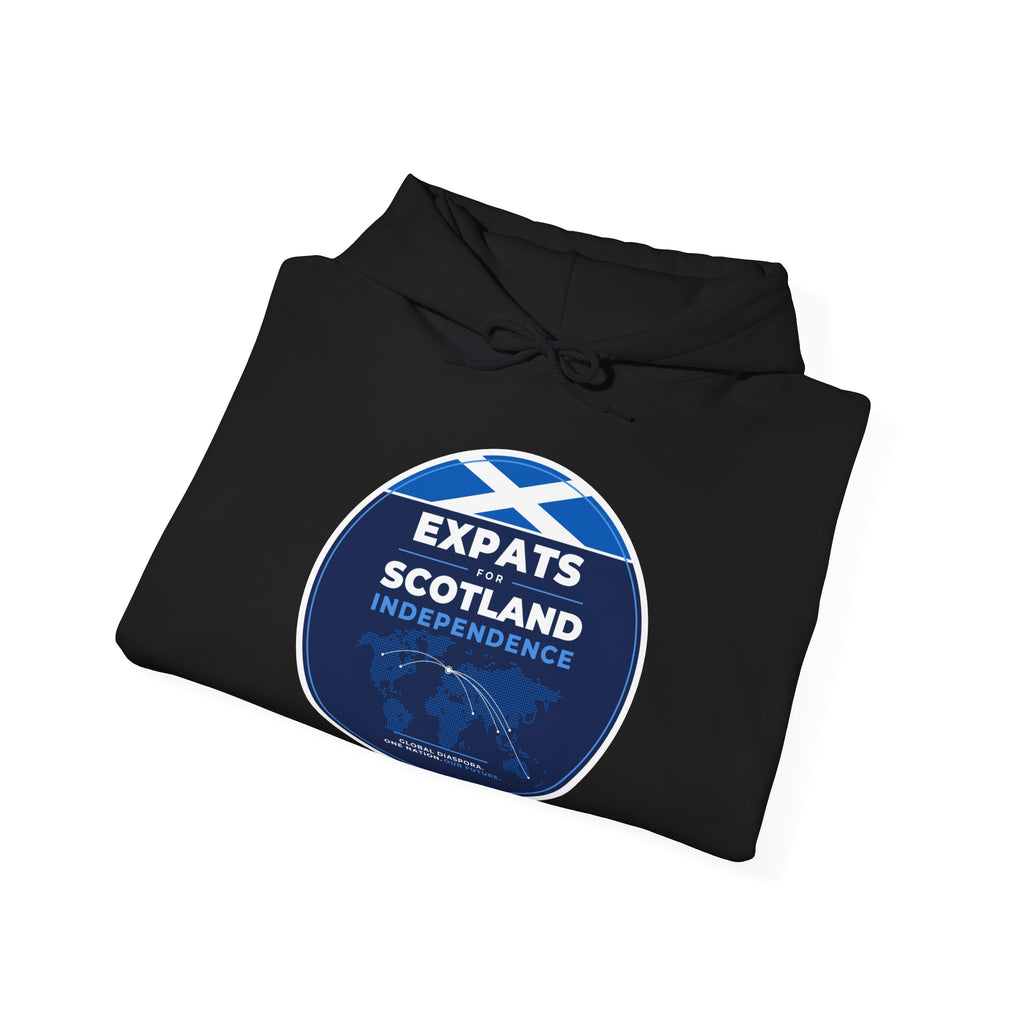 Expats for Scotland Independence Logo Hoodie (Australia & NZ Shipping) | Scots Abroad Saltire Pullover