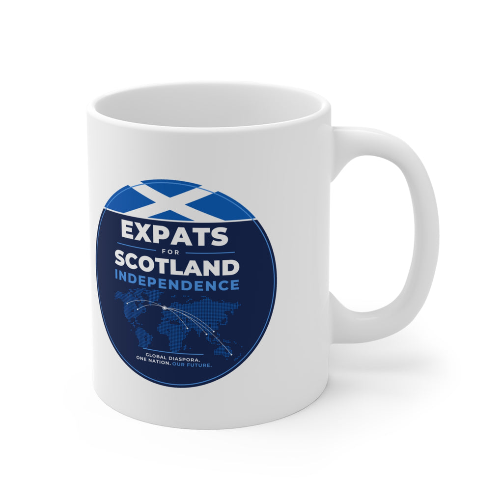 Expats for Scotland Independence Logo Mug (Asia & Middle East Shipping) | 11oz Scottish Expat Gift