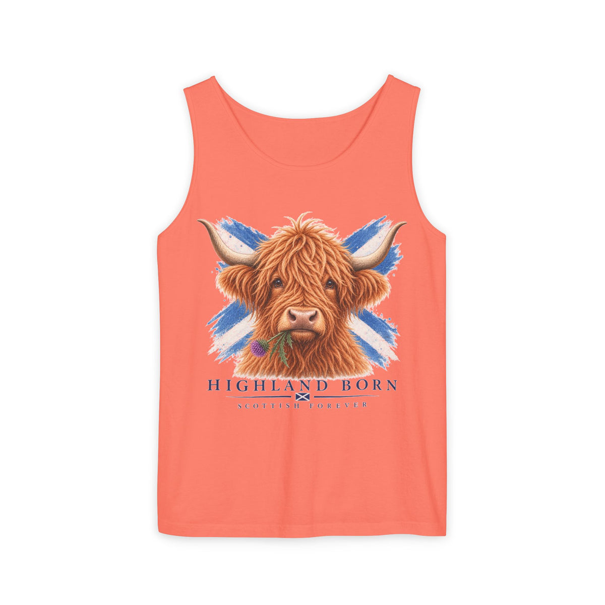 Highland Born - Scottish Cow Tank Top