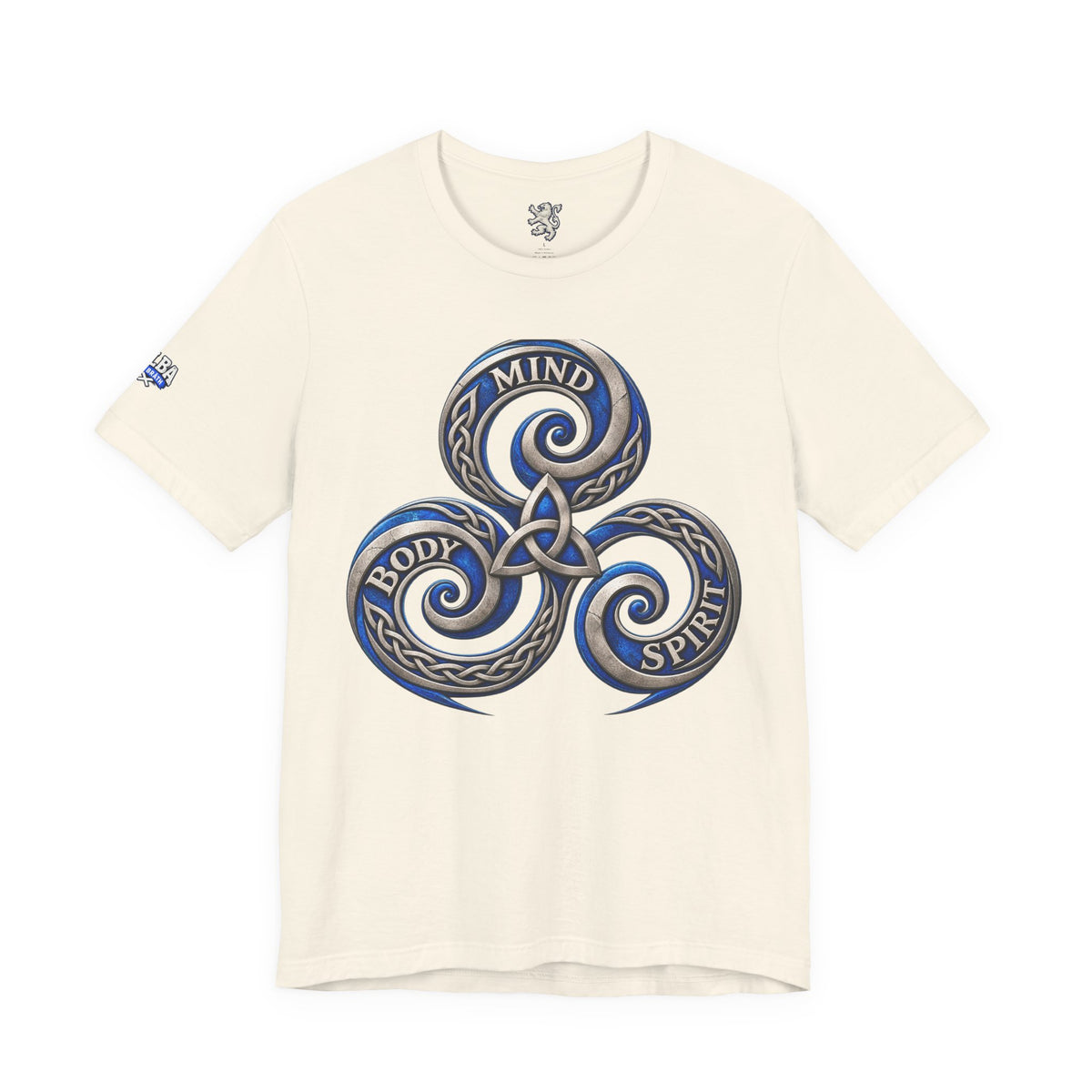 Mind Body Spirit Triskelion T-Shirt — Celtic Wellness Tee