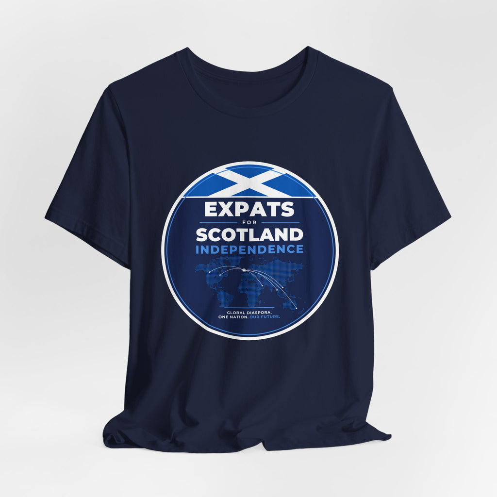Expats for Scotland Independence Logo T-Shirt | Global Scottish Diaspora Tee