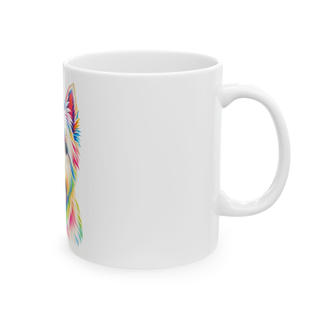 Westie Rainbow Ceramic Mug — (11oz & 15oz)