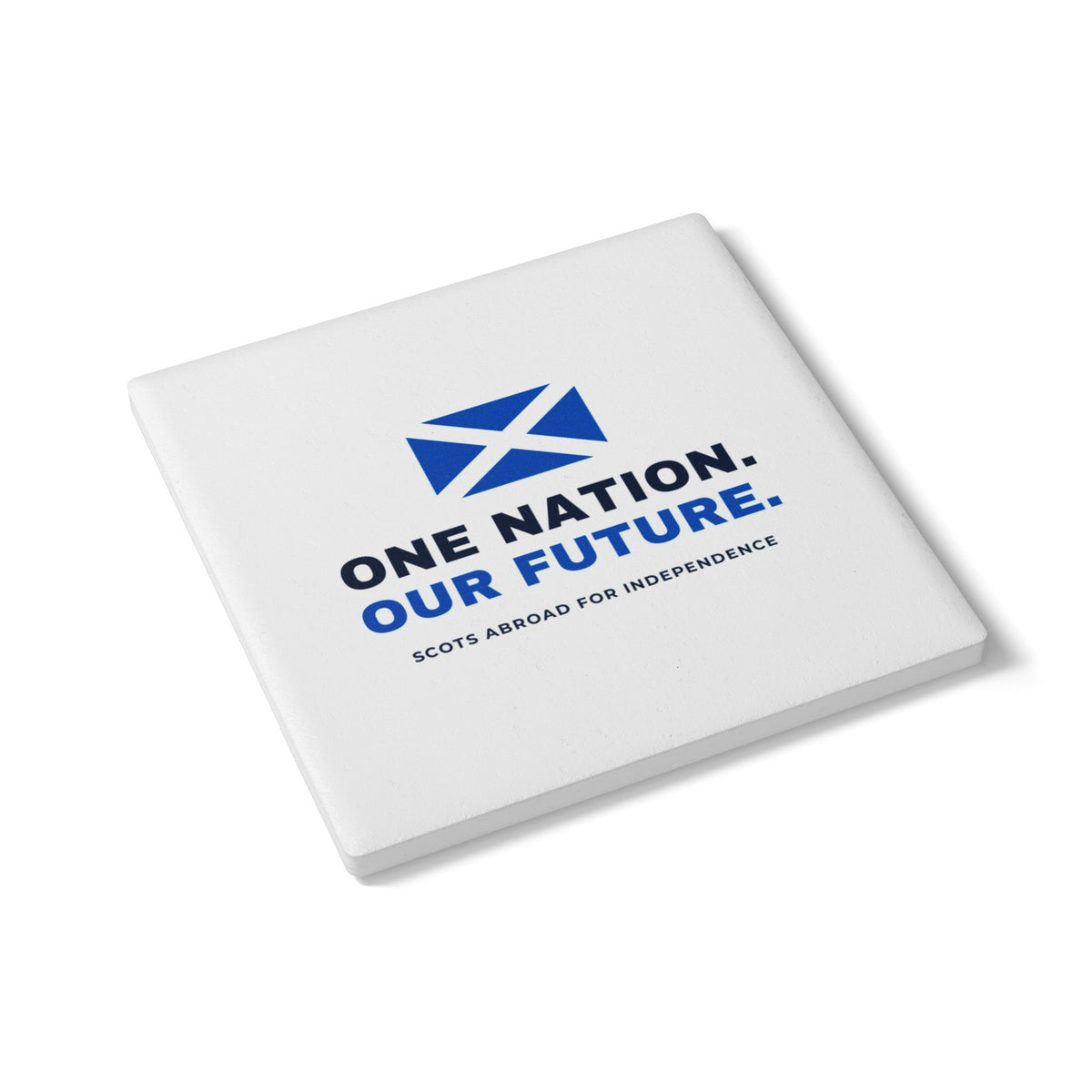 "One Nation. Our Future." Scottish Independence Coaster | Saltire Gift