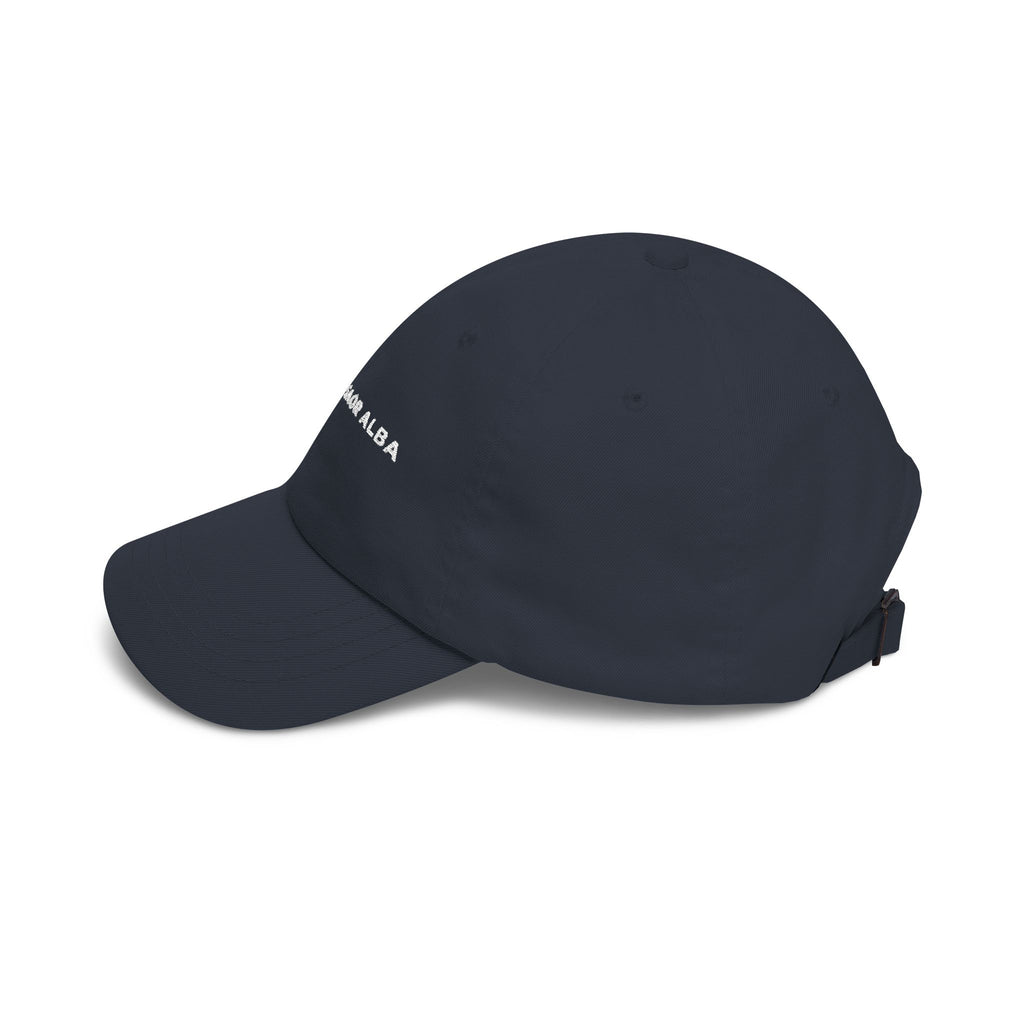 "Saor Alba" Embroidered Dad Cap | Scottish Gaelic Saltire Hat for Scots Abroad