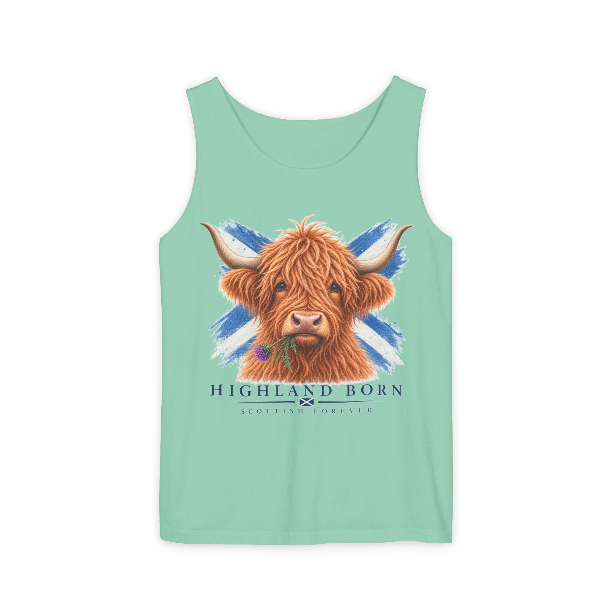 Highland Born - Scottish Cow Tank Top