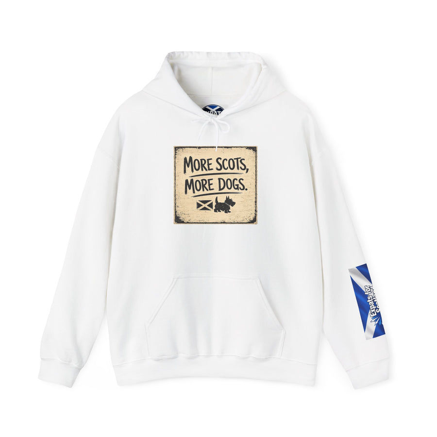 More Scots, More Dogs Hoodie — Scottish Pride Dog Lover Pullover