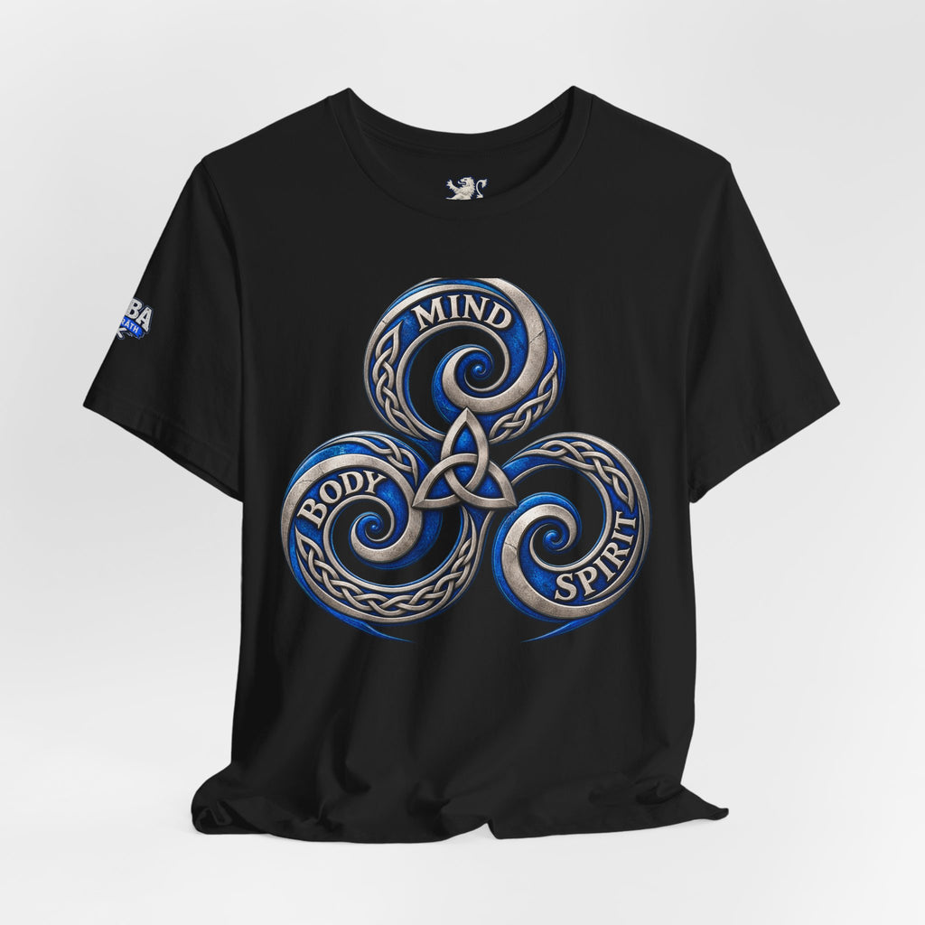 Mind Body Spirit Triskelion T-Shirt — Celtic Wellness Tee