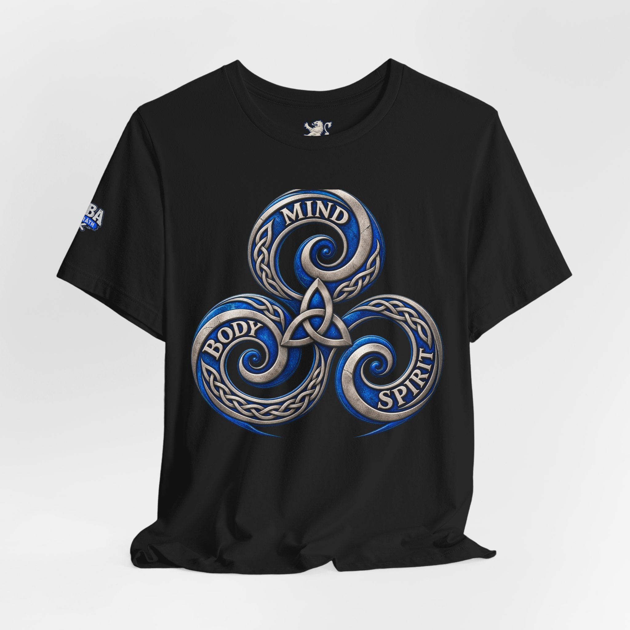 Mind Body Spirit Triskelion T-Shirt — Celtic Wellness Tee