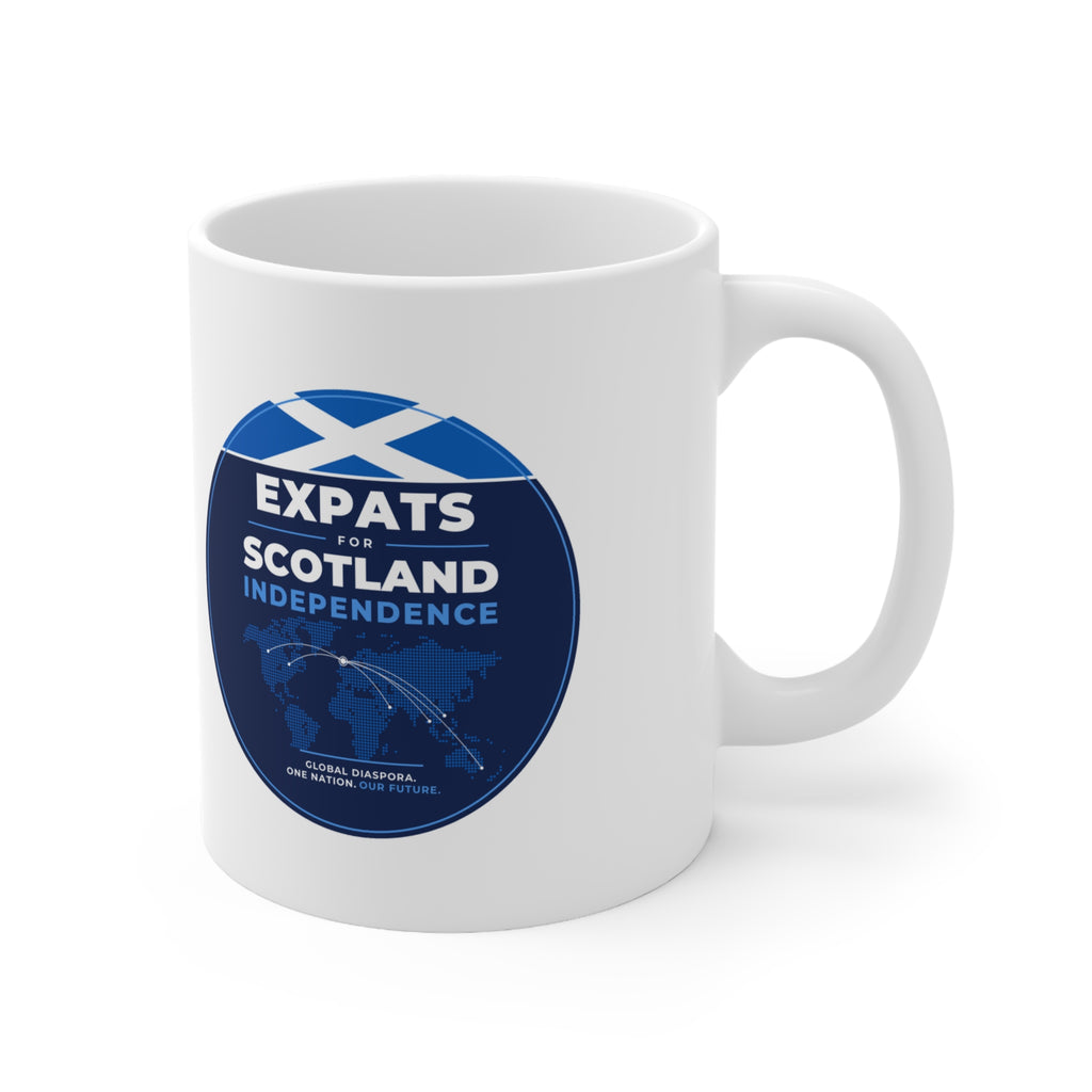 Expats for Scotland Independence Logo Mug | 11oz Scottish Expat Gift