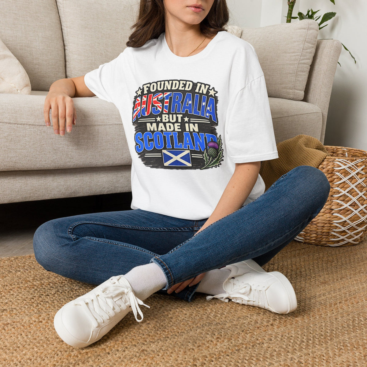 Australia Founded But Made in Scotland T‑Shirt