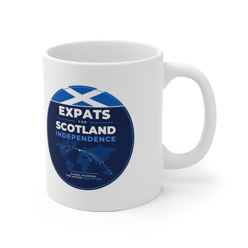 Expats for Scotland Independence Logo Mug (EU Shipping) | 11oz Scottish Expat Gift