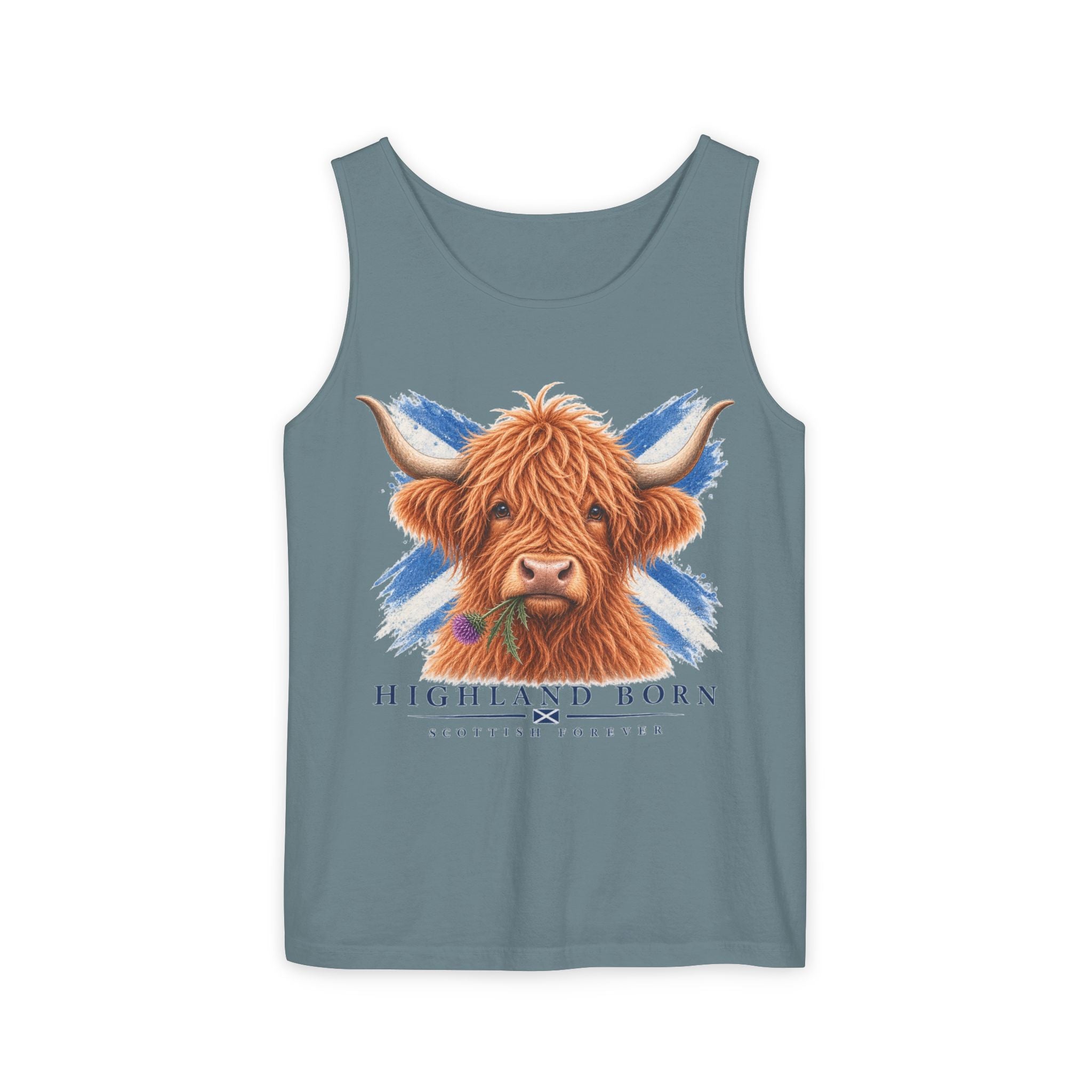 Highland Born - Scottish Cow Tank Top