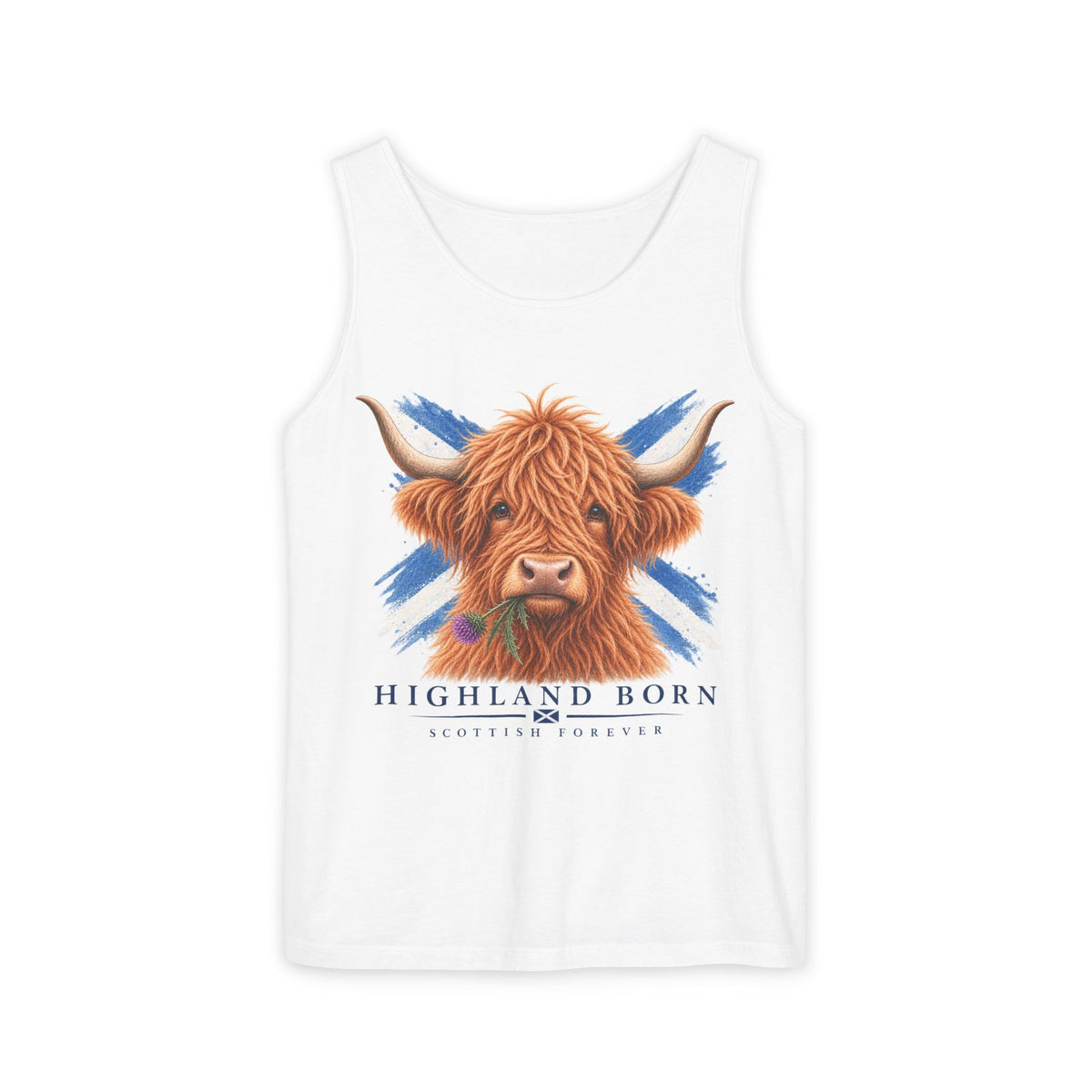 Highland Born - Scottish Cow Tank Top
