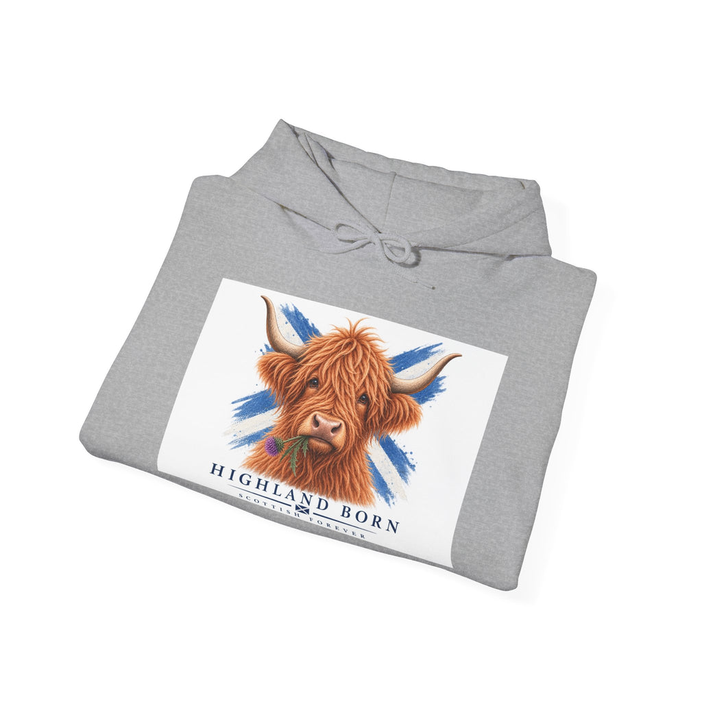 Highland Born Scottish Cow Hoodie