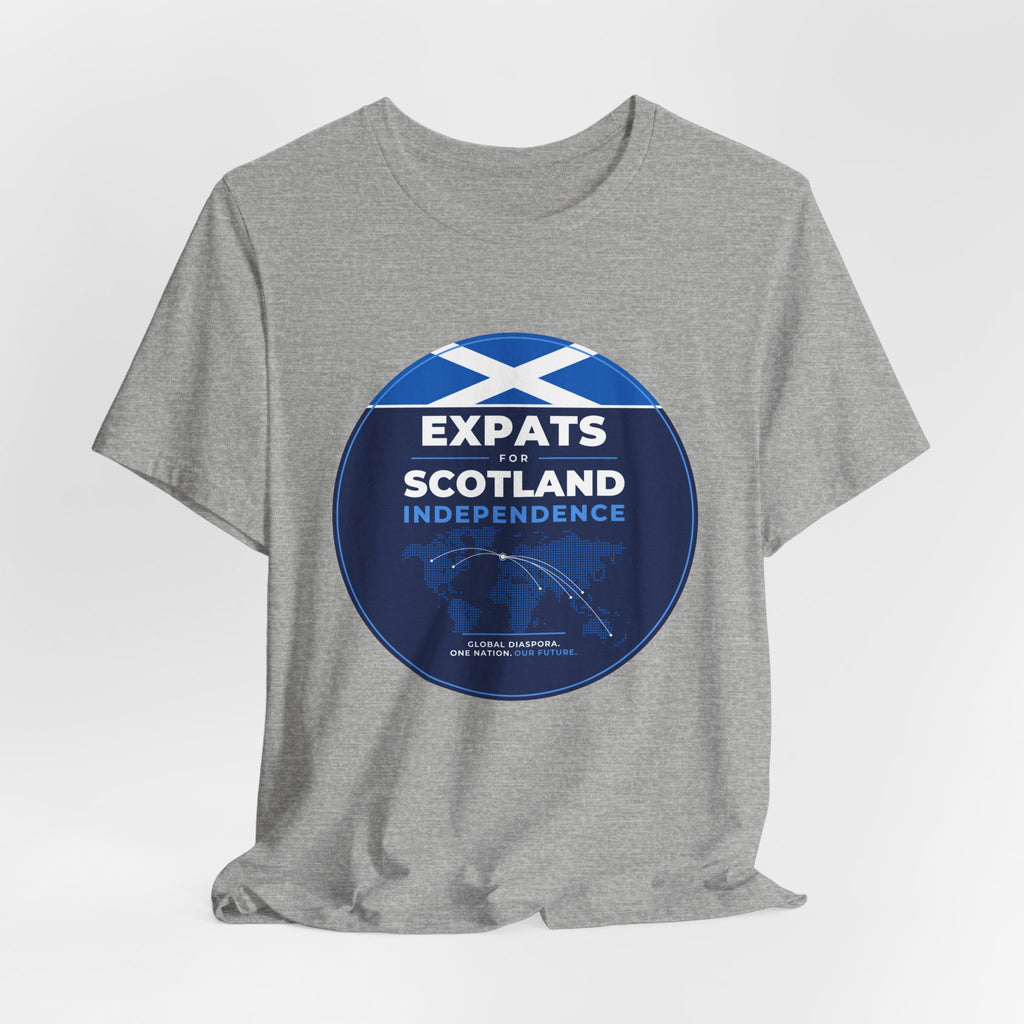 Expats for Scotland Independence Logo T-Shirt | Global Scottish Diaspora Tee