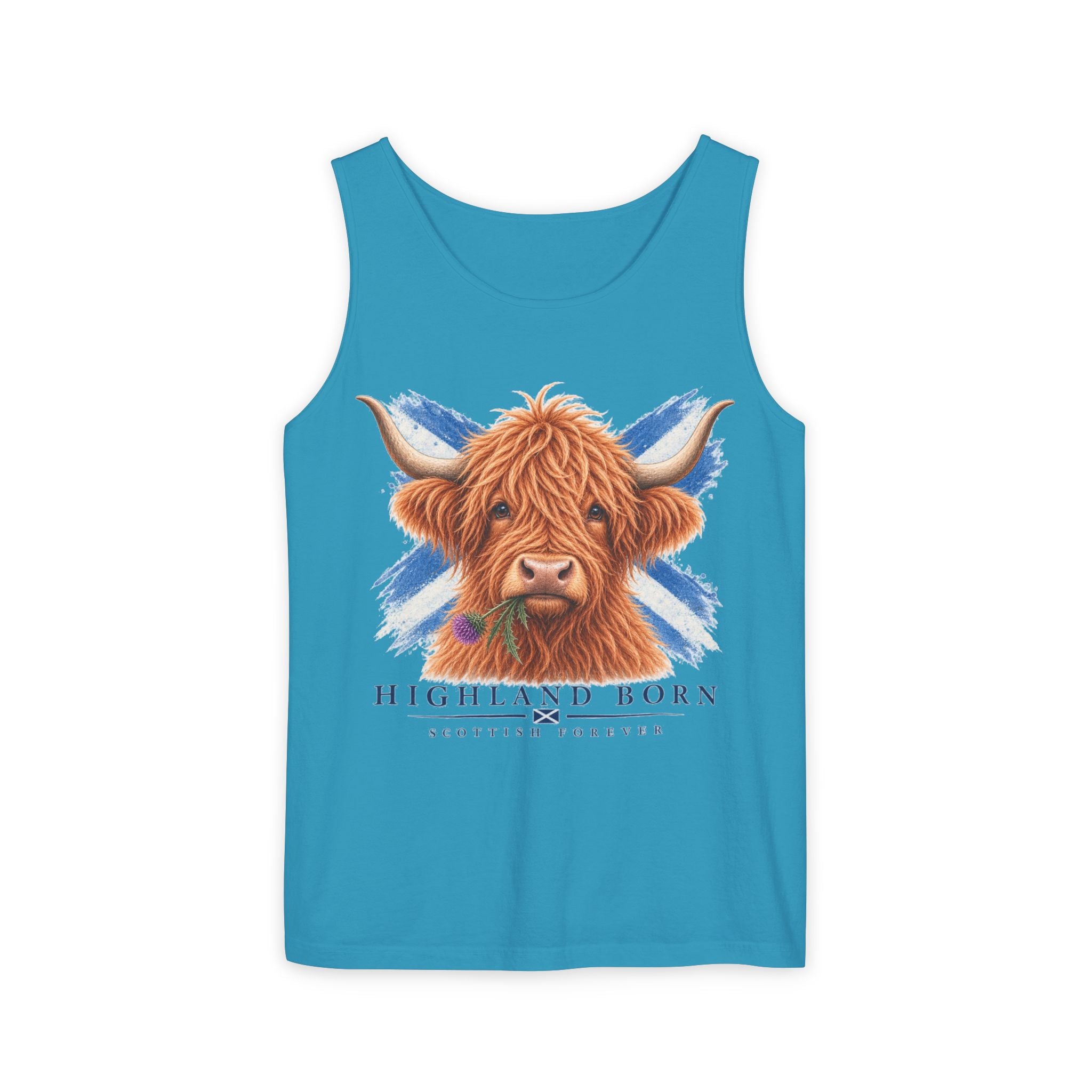 Highland Born - Scottish Cow Tank Top