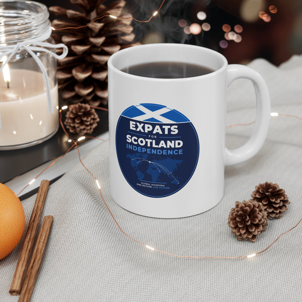 Expats for Scotland Independence Logo Mug | 11oz Scottish Expat Gift