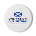 "One Nation. Our Future." Scottish Independence Coaster | Saltire Gift