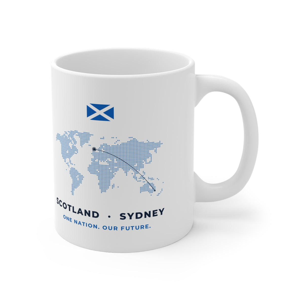 "Yes from Sydney" Scottish Independence Mug (Asia & Middle East Shipping) | 11oz Scots in Australia Gift
