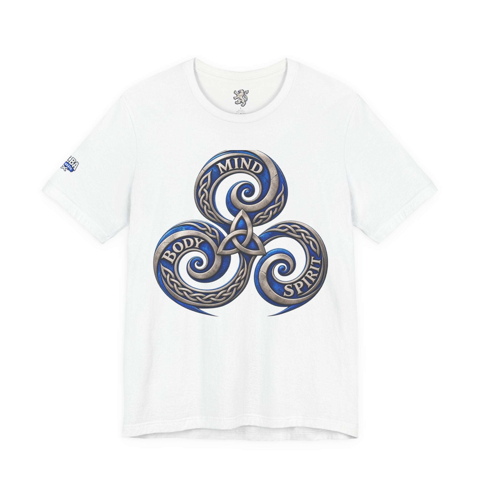 Mind Body Spirit Triskelion T-Shirt — Celtic Wellness Tee