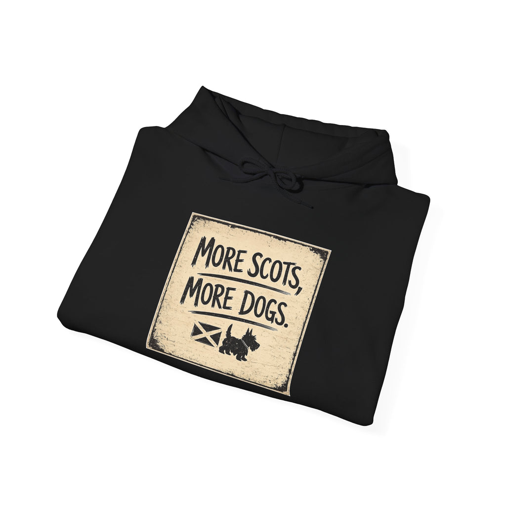 More Scots, More Dogs Hoodie — Scottish Pride Dog Lover Pullover