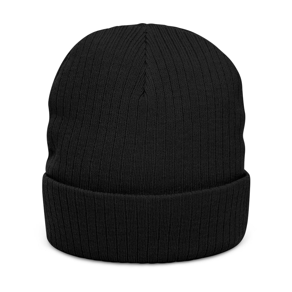 Embroidered Ribbed Beanie - "ALBA Gu Bràth" Celtic Knit Hat