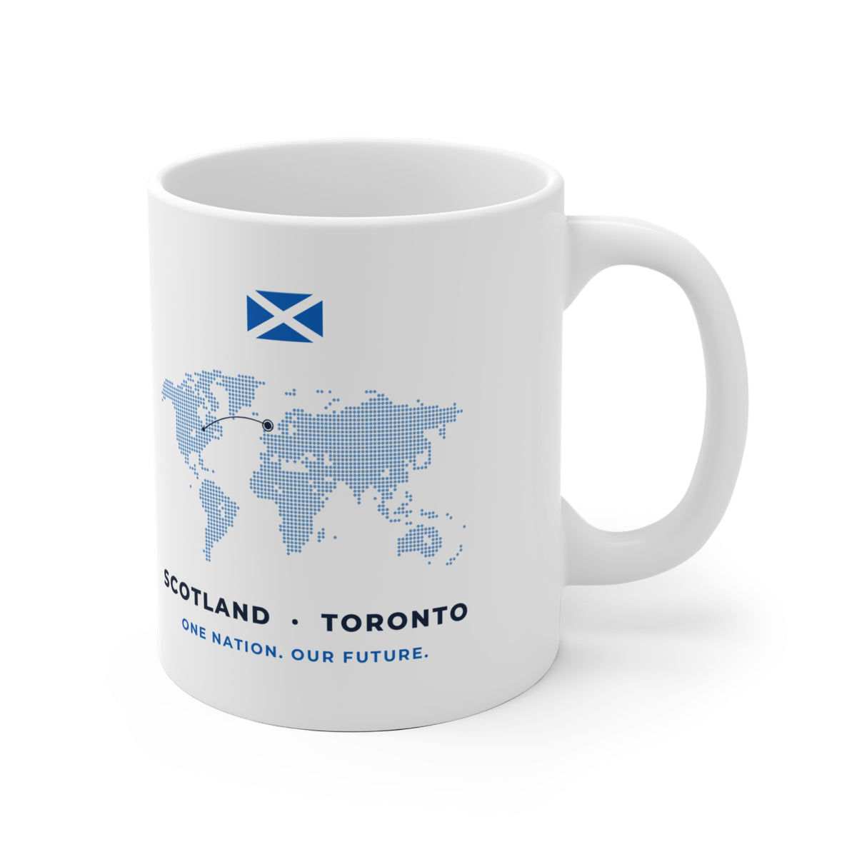 "Yes from Toronto" Scottish Independence Mug (EU Shipping) | 11oz Scots in Canada Gift