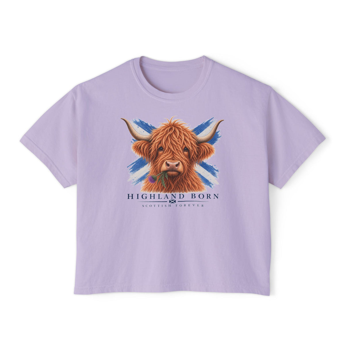 Highland Born Cow — Women's Boxy T-Shirt