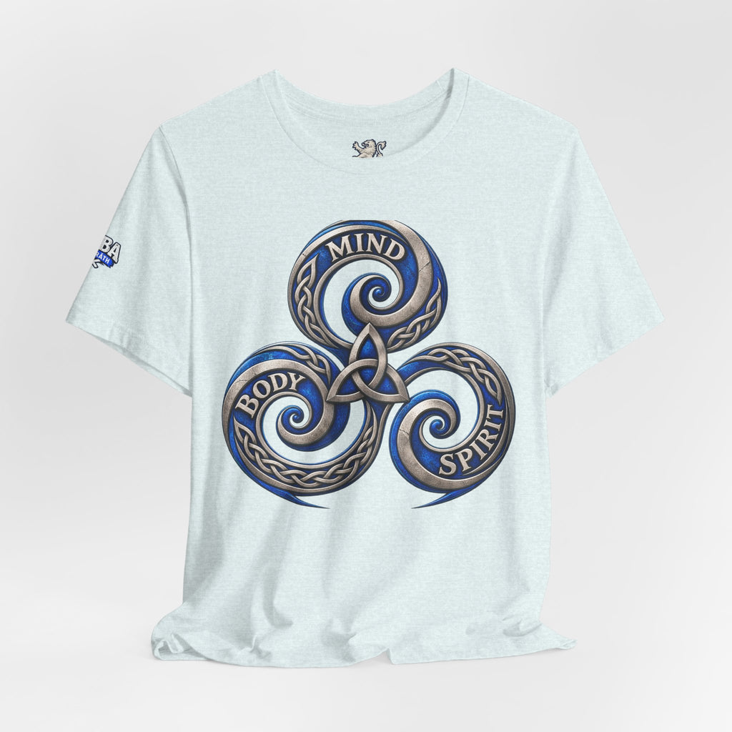 Mind Body Spirit Triskelion T-Shirt — Celtic Wellness Tee