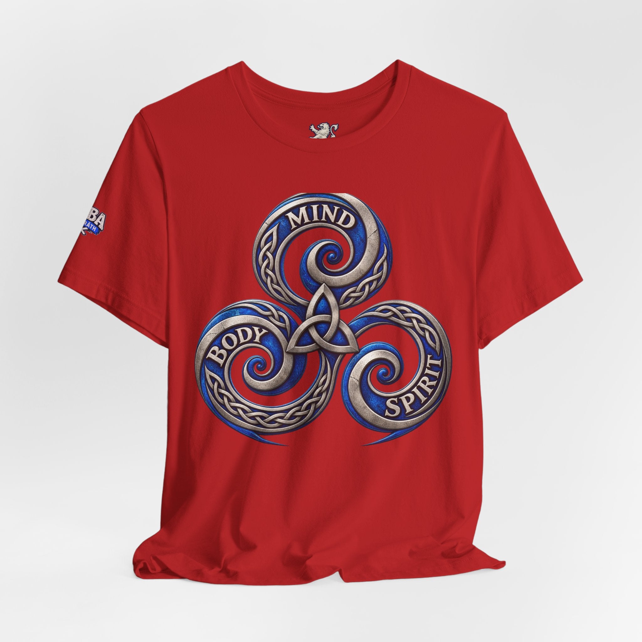 Mind Body Spirit Triskelion T-Shirt — Celtic Wellness Tee