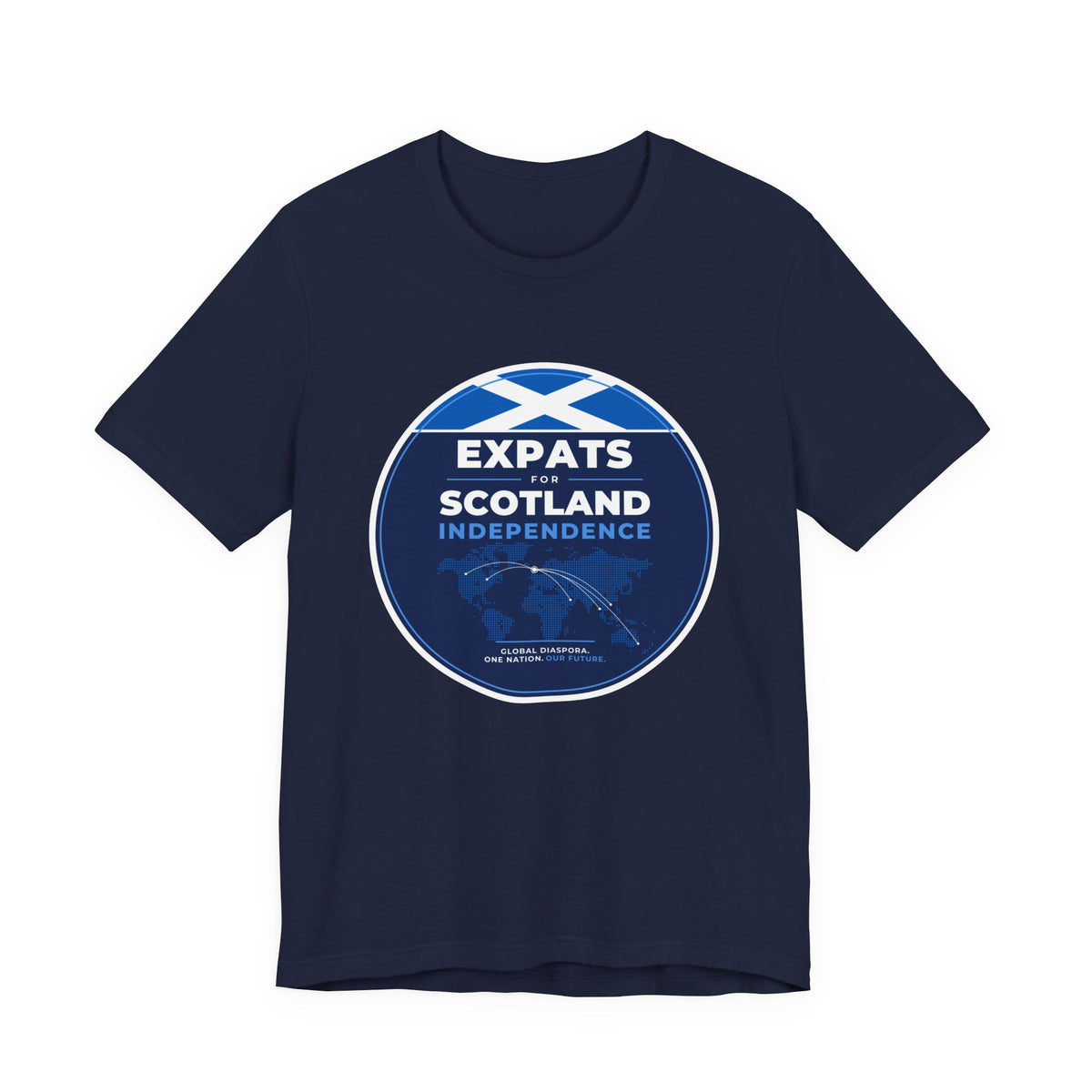 Expats for Scotland Independence Logo T-Shirt (Australia & NZ Shipping) | Global Scottish Diaspora Tee