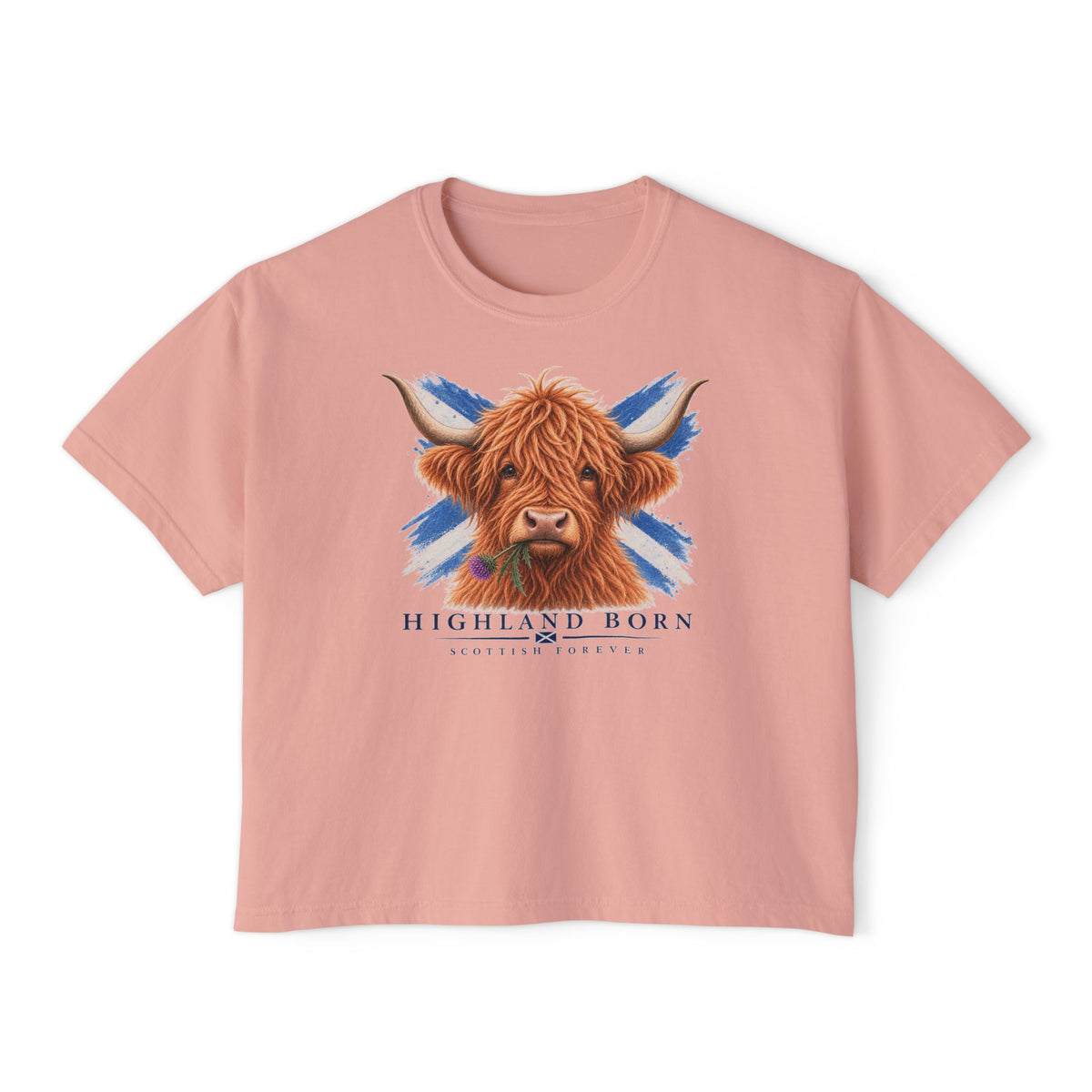 Highland Born Cow — Women's Boxy T-Shirt
