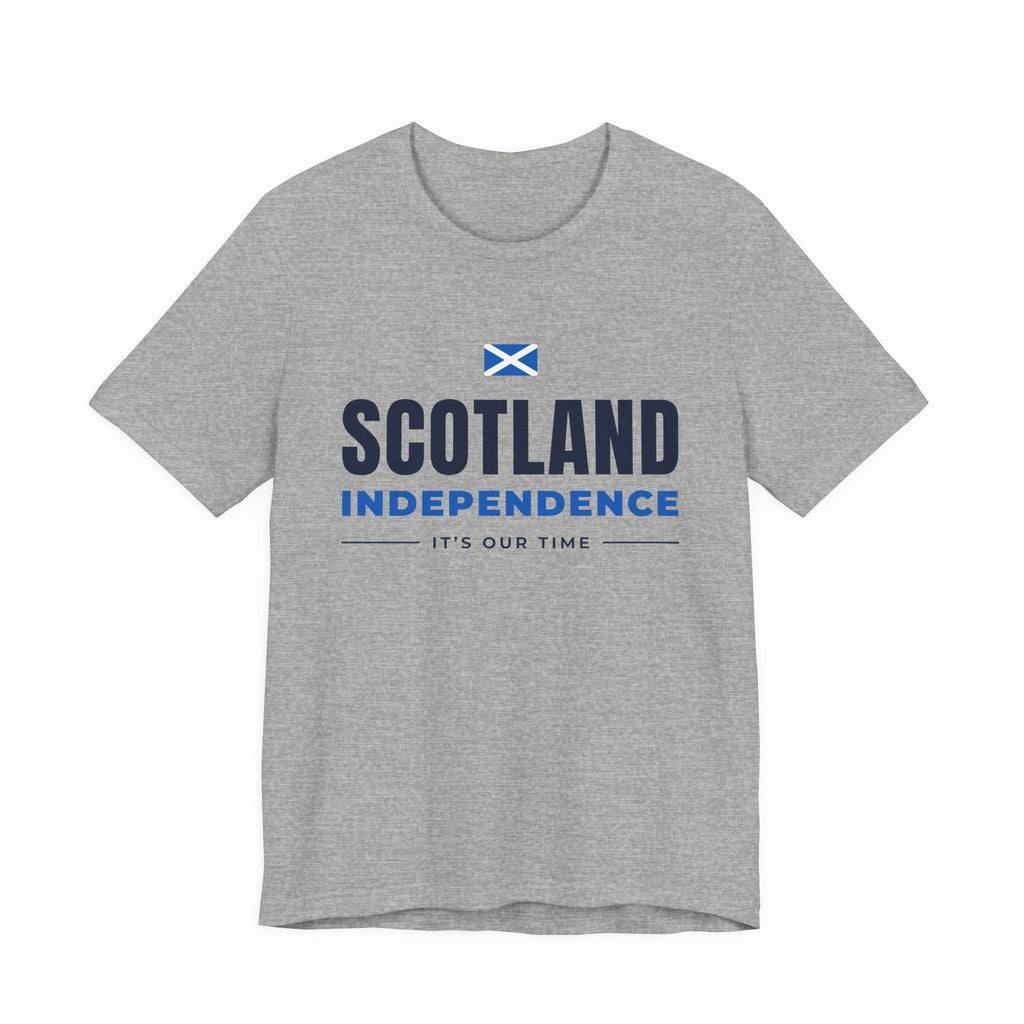Scotland Independence "It's Our Time" T-Shirt (Australia & NZ Shipping) | Saltire Tee for Scots Abroad