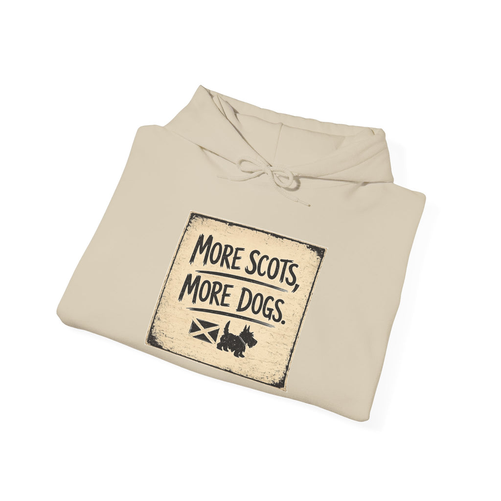 More Scots, More Dogs Hoodie — Scottish Pride Dog Lover Pullover