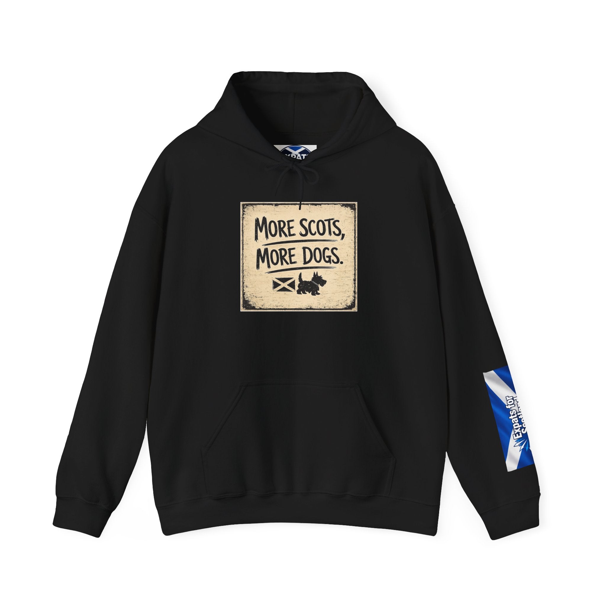 More Scots, More Dogs Hoodie — Scottish Pride Dog Lover Pullover