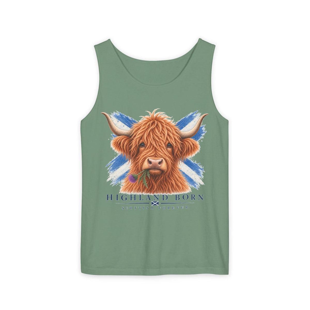 Highland Born - Scottish Cow Tank Top